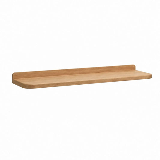 Wandregal aus massivem Eichenholz Natur 80 x 20 x 8 cm